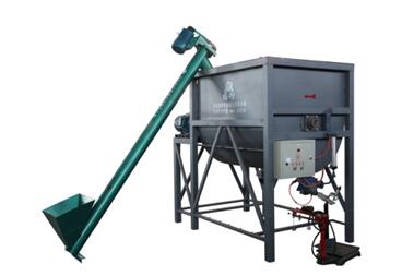 Horizontal double snail powder equipment